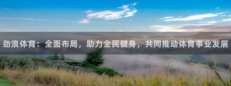 劲浪体育：全面布局，助力全民健身，共同推动体育事业发展